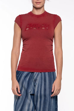 Avavav | Baby Tshirt AV logo Red