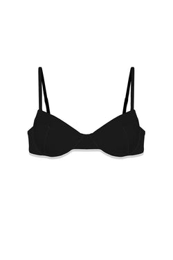 MC2 Saint Barth | Bea Black Bikini Top