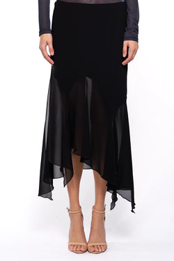 Avavav | Asymmetric Skirt Black