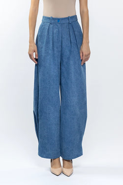 Rowen Rose | Denim High waist Carrot Long Pants