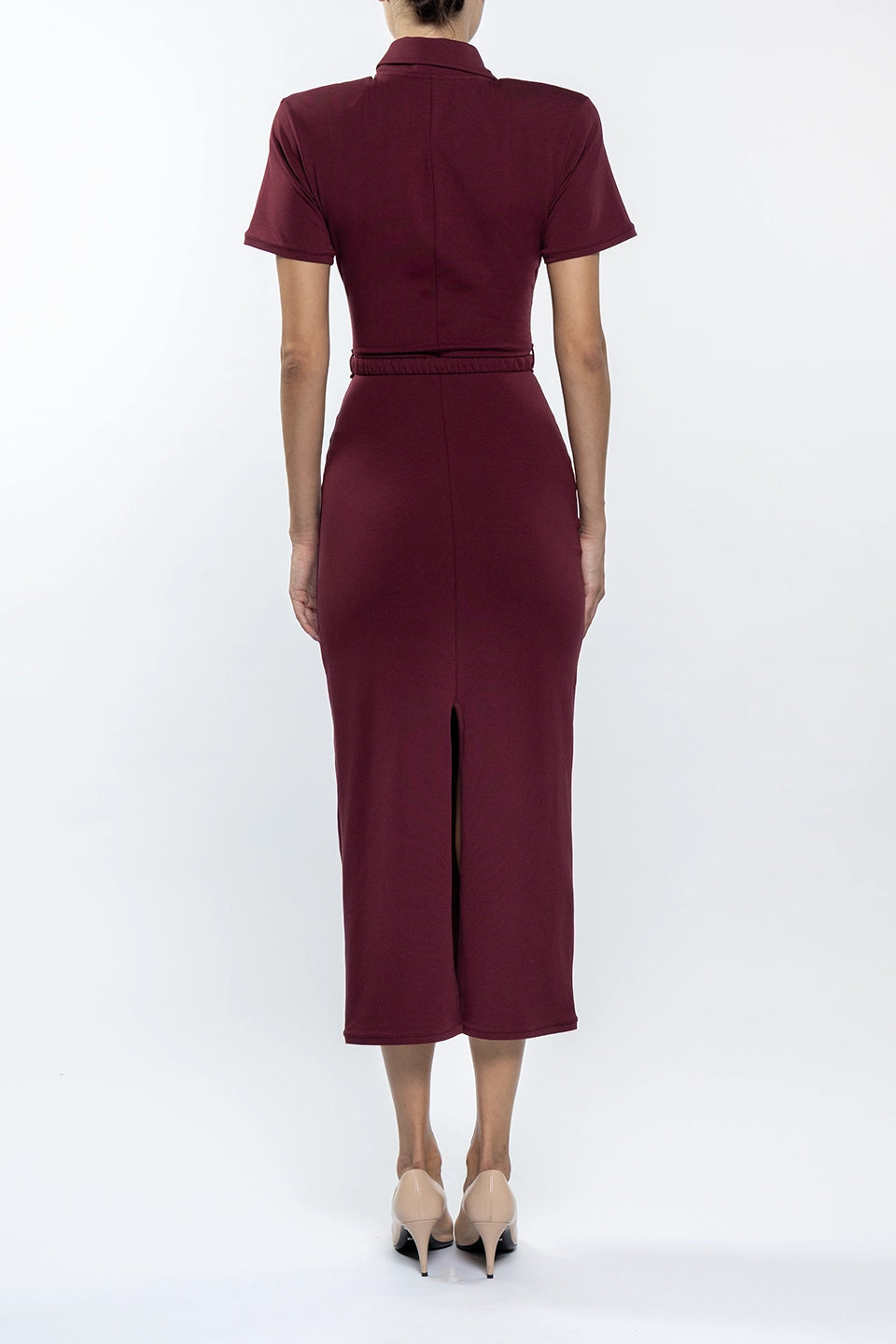 Designer Bordeaux Maxi dresses, shop online with free delivery in UAE. Product gallery 2