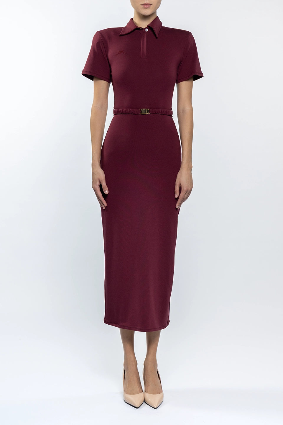 Shop online trendy Bordeaux Maxi dresses from Rowen Rose Fashion designer. Product gallery 1
