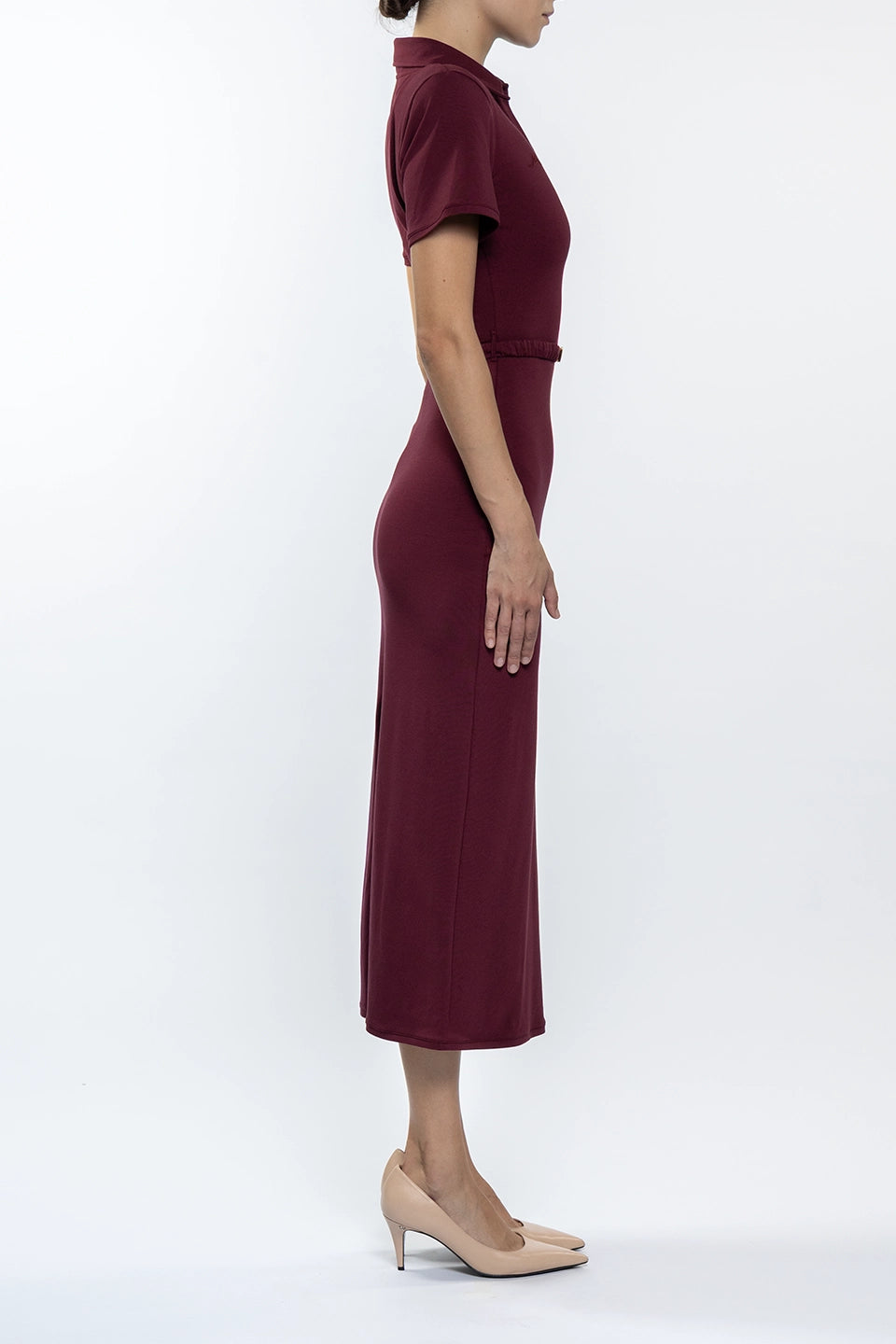 Designer Bordeaux Maxi dresses, shop online with free delivery in UAE. Product gallery 4