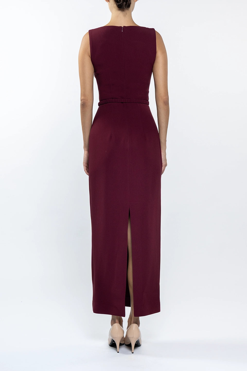 Designer Bordeaux Maxi dresses, shop online with free delivery in UAE. Product gallery 2