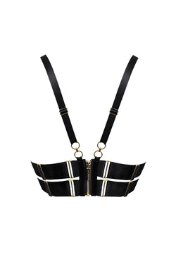 Bordelle | Cubism Balconette Wire Bra Black, alternative view