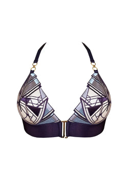 Bordelle | Cubism Soft Triangle Bra Deep Purple