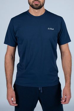 MC2 Saint Barth | Dover Cotton Jersey T-Shirt Navy Blue