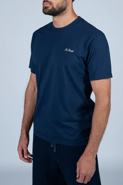 MC2 Saint Barth | Dover Cotton Jersey T-Shirt Navy Blue, alternative view