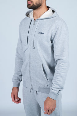 MC2 Saint Barth | Danny Cotton Full Zip Hoodie Gray, alternative view