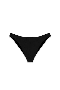 MC2 Saint Barth | Elise Crinkle Black Bikini Bottom