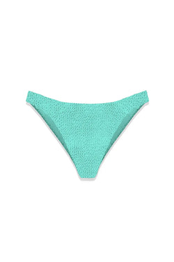 MC2 Saint Barth | Elise Crinkle Water Green Bikini Bottom