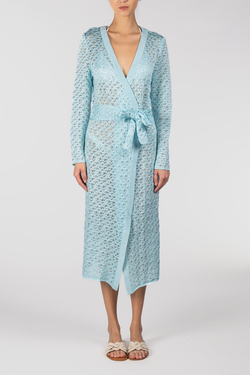 Kukhareva London | Cleo Knit Cardigan Sky Blue