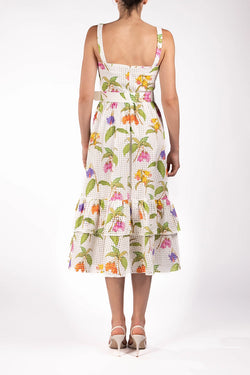 Borgo de Nor | Dani Printed Open-knit dress, alternative view