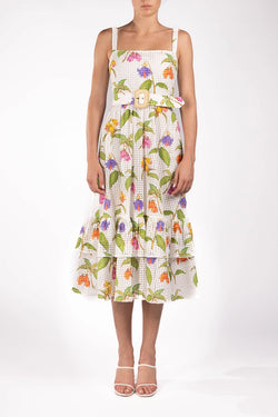 Borgo de Nor | Dani Printed Open-knit dress