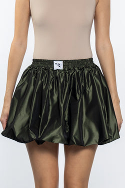 Vivetta | Green Forest Mini Balloon Skirt