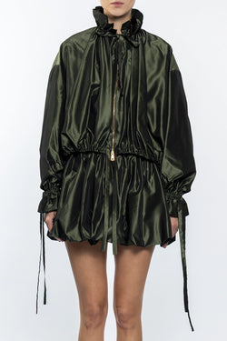Vivetta | Green Forest Balloon Bomber Jacket