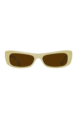 Jacquemus | Capri Rectangular Sunglass Beige, alternative view