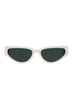 Linda Farrow | Tomie Cat Eye Sunglasses White, alternative view
