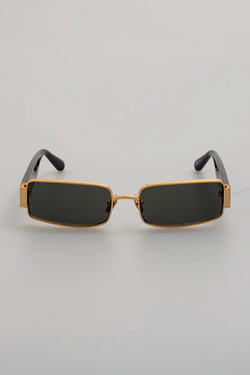 Linda Farrow | Kaia gold and black sunglasses