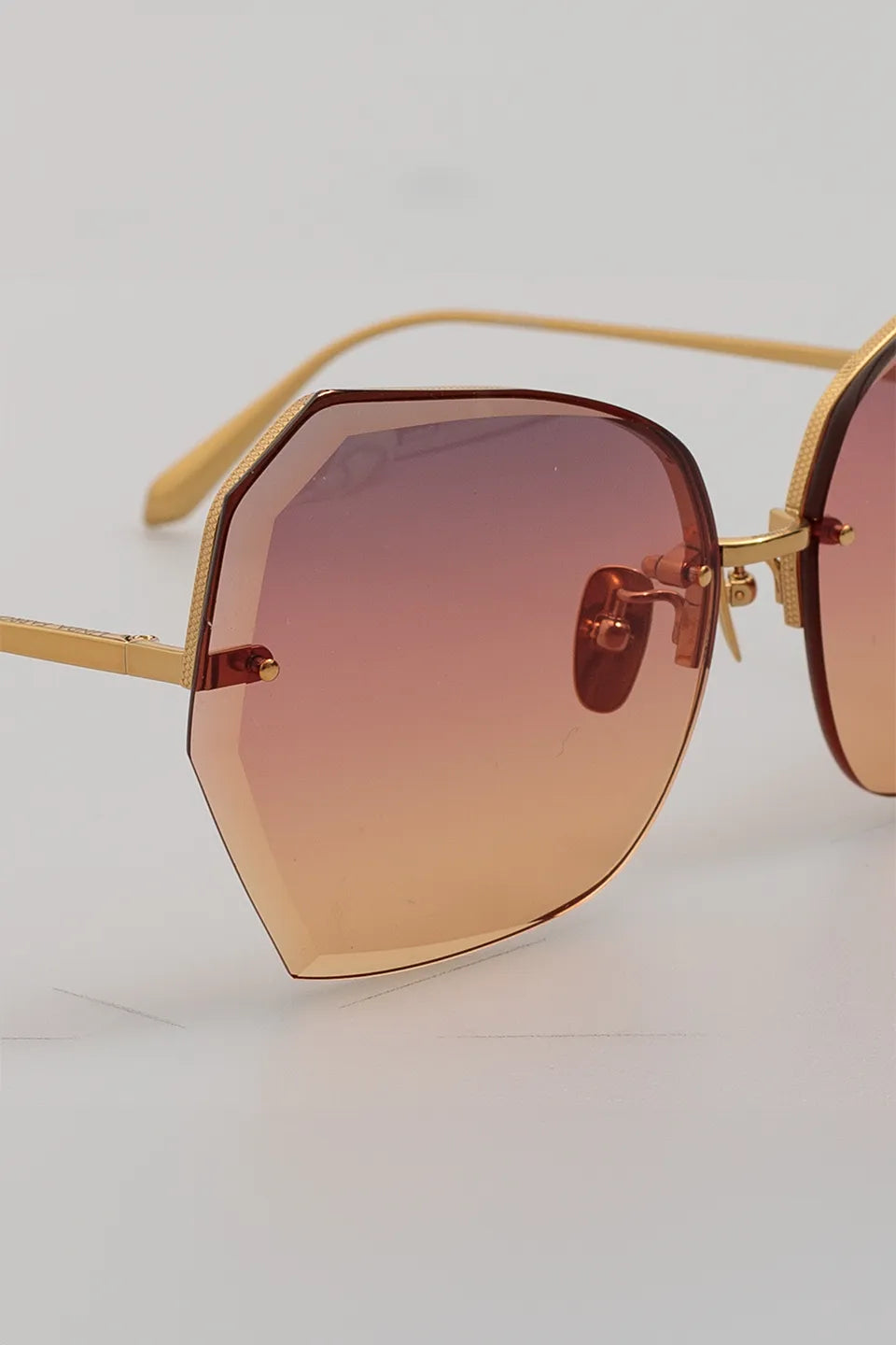 Designer gold Sunglasses, shop online with free delivery in UAE. Product gallery 2
