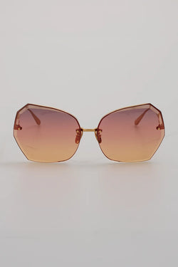 Linda Farrow | Lila yellow gold and sunset grad sunglasses