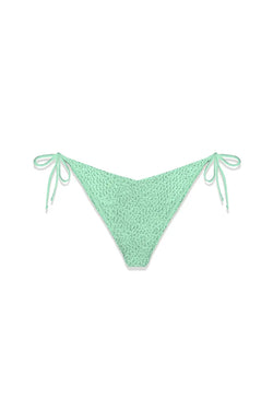 MC2 Saint Barth | Marielle Crinkle Mint Bikini Bottom