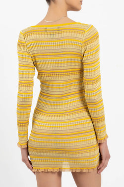 Kukhareva London | Mila Mini Dress Sunshine, alternative view