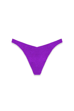 MC2 Saint Barth | Naomi Crinkle Purple Bikini Bottom