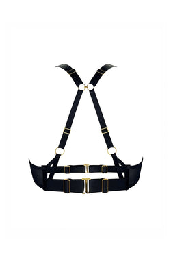 Bordelle | Nara Layered Mesh Wire Bra Black, alternative view