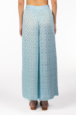 Kukhareva London | Delia Knit Pants Sky, alternative view