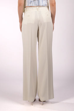 Vivetta | Ivory Stripes Trousers, alternative view
