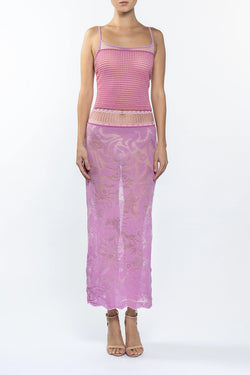 Roberta Einer | Pink Delicate Maxi Dress