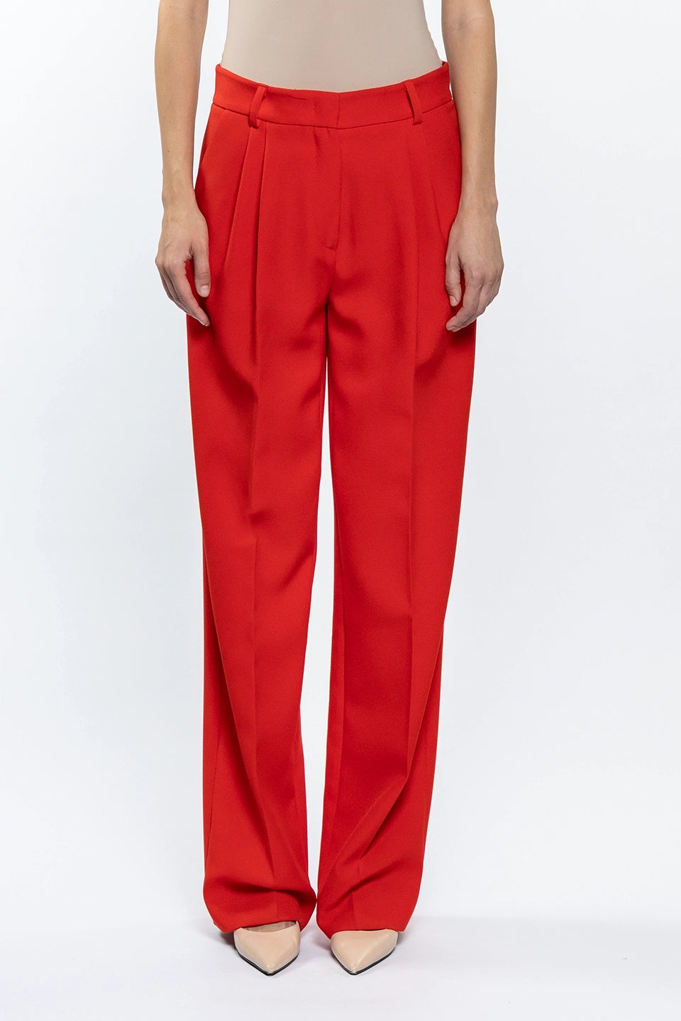 Shop online trendy Red Women pants from Vivetta Fashion designer. Product gallery 1