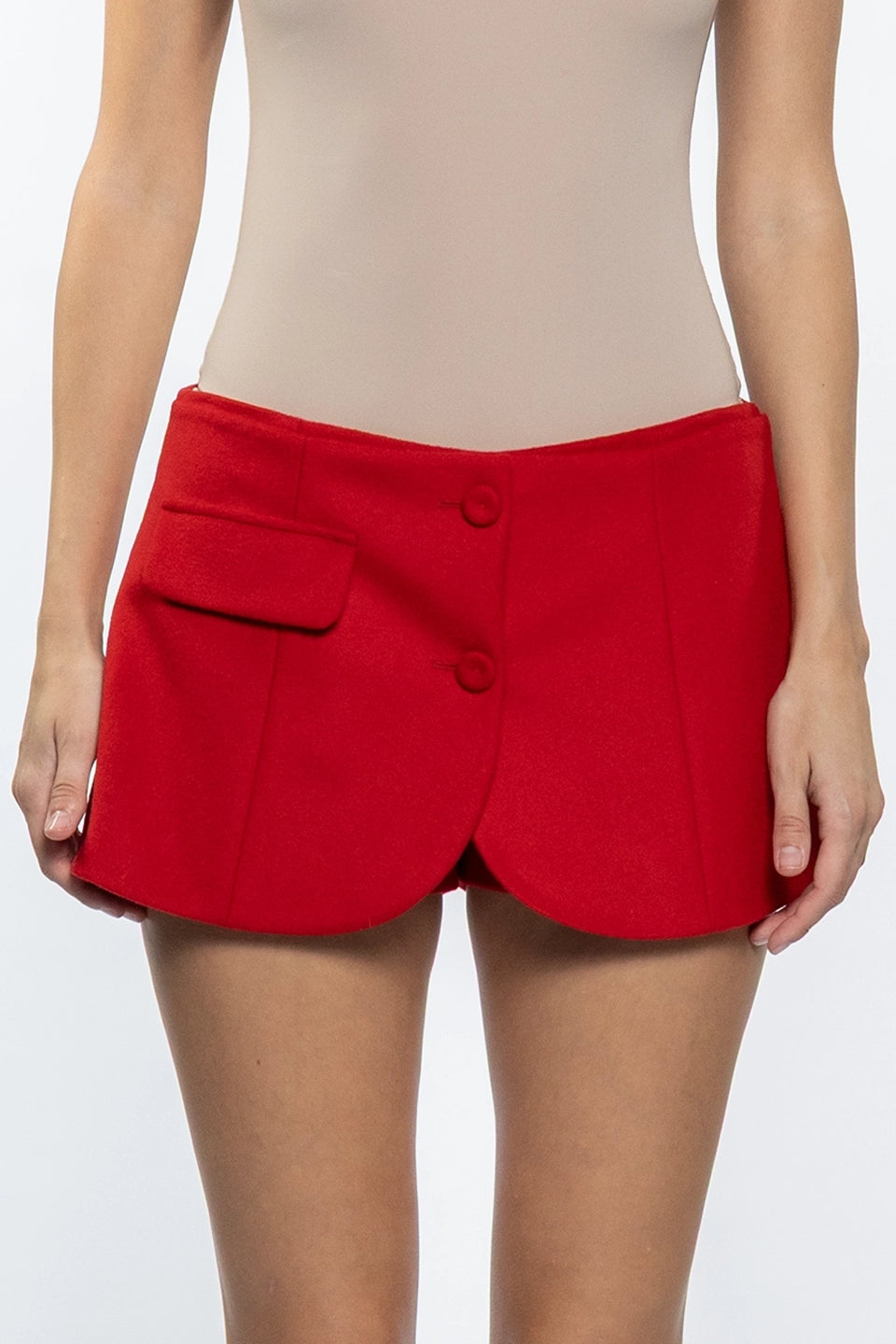 Shop online trendy Red Women shorts from Vivetta Fashion designer. Product gallery 1