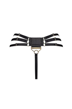 Bordelle | Retta Multi-Strap Thong Black, alternative view