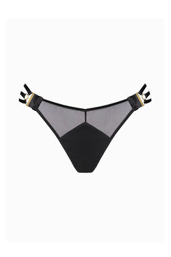 Bordelle | Retta Multi-Strap Thong Black
