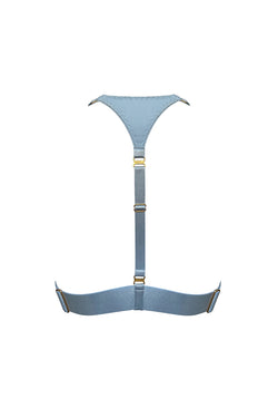 Bordelle | Vero Triangle Bra Dusty Blue, alternative view