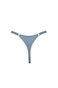 Bordelle | Vero High Leg Thong Dusty Blue, alternative view