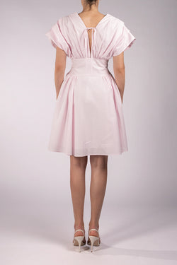 Vivetta | Cradle Pink Draped Mini Dress, alternative view