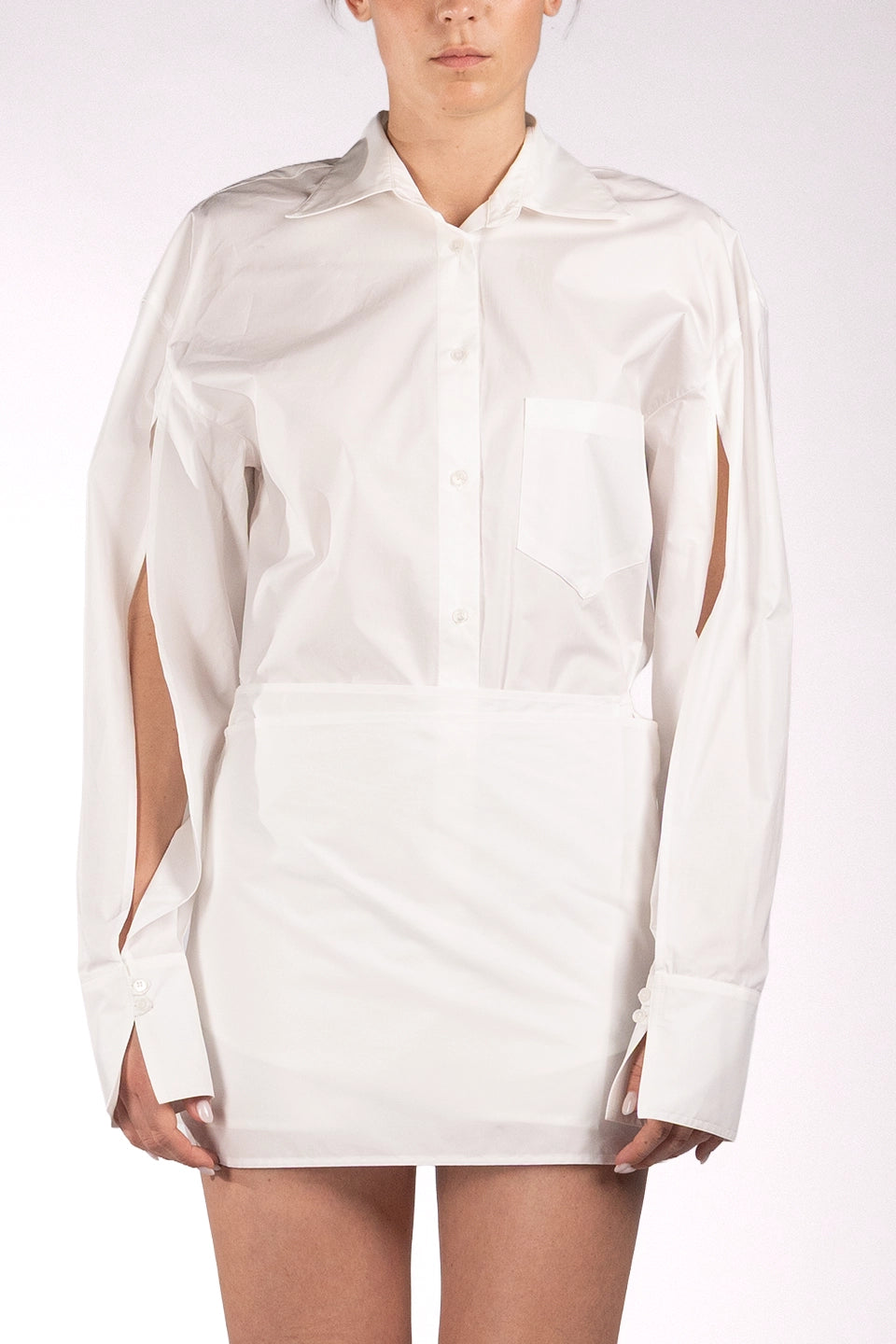 Shop online trendy White Mini dresses from Federica Tosi Fashion designer. Product gallery 1