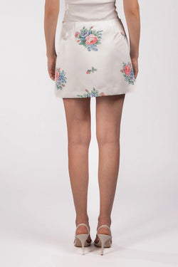 Vivetta | Floral A-Shaped Mini Skirt, alternative view
