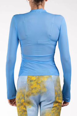Avavav | Sheer Button-Up blouse Blue, alternative view