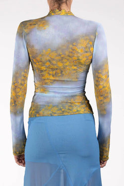 Avavav | Sheer Button-Up blouse Printed, alternative view