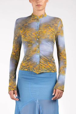 Avavav | Sheer Button-Up blouse Printed