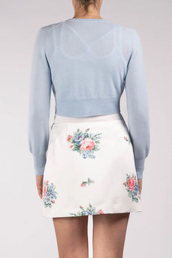 Vivetta | Light Blue Flora Cachmere Cardigan, alternative view