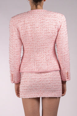 Rowen Rose | Pink Tweed Jacket, alternative view