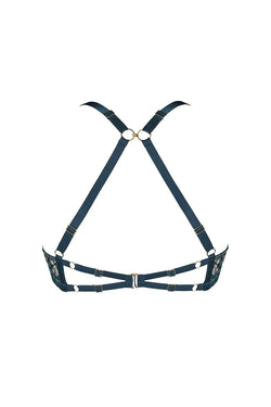 Bordelle | Amela Balconette Wire Bra Teal, alternative view