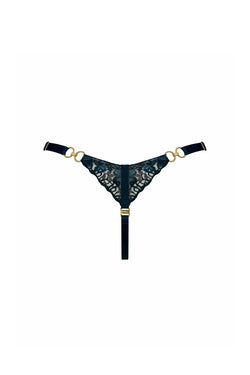 Bordelle | Amela Strap Thong Teal, alternative view