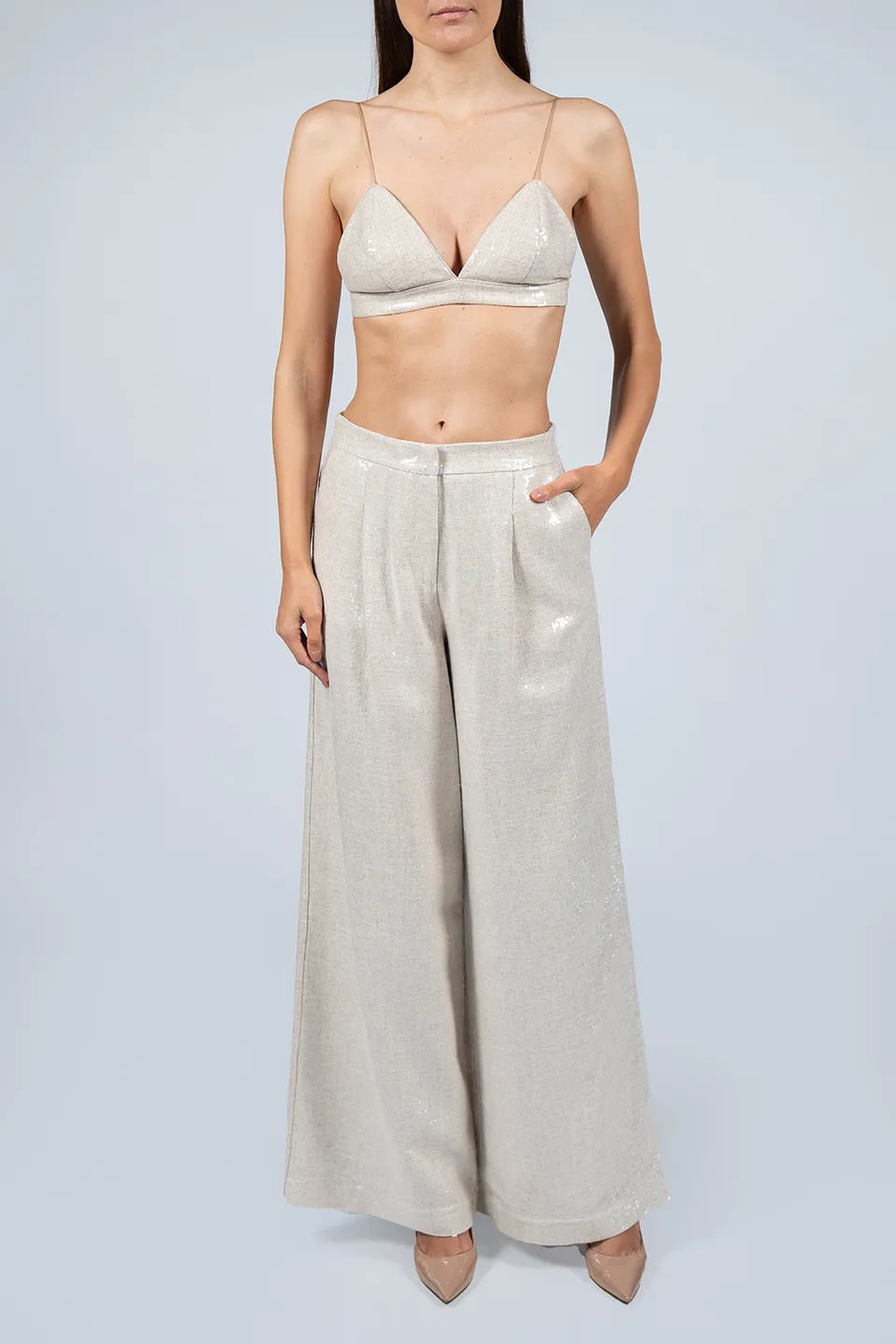 Designer Beige Women Top, shop online with free delivery in Dubai. Product gallery 3