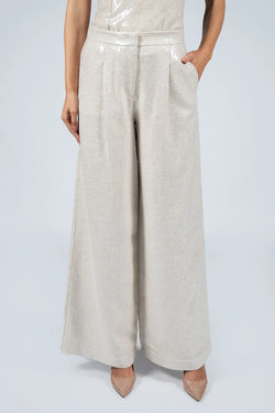 Federica Tosi | Sequined Beige Trouser